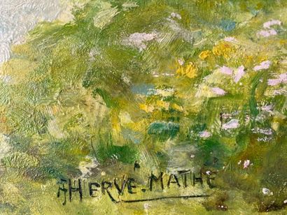 Jules Alfred HERVÉ-MATHÉ (1868-1953) : Pêcheurs...
