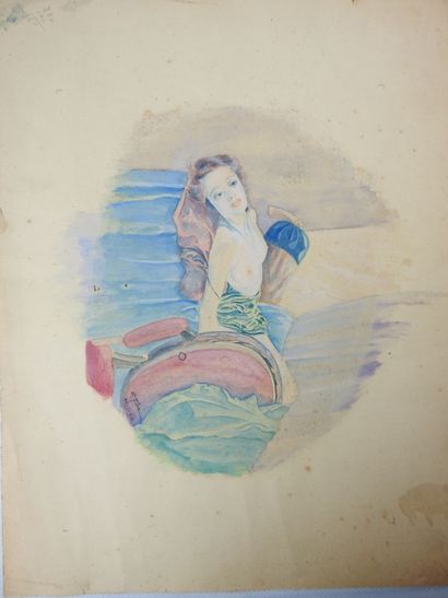 ALBUM comprenant environ 25 gravures, dessins...