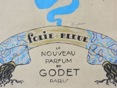 FOLIE BLEUE. Affiche Le nouveau parfum de...