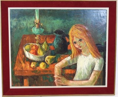 Jean ABADIE (1921-2010) : Jeune fille à la...