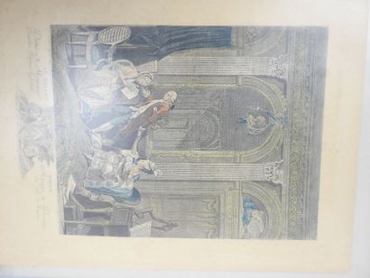 ALBUM comprenant environ 25 gravures, dessins...
