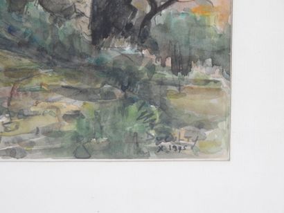André DUCULTY (1912-1990). Autumn evening...