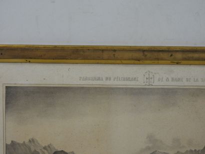GRAVURE : Panorama du pélerinage de Notre-Dame...