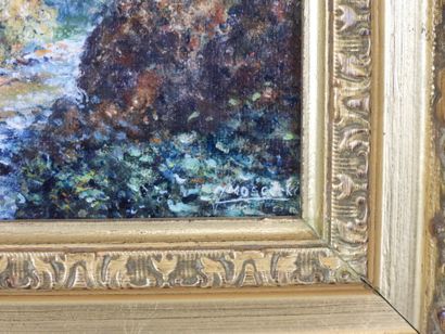 Jerzy MOSCICKI (1954) : Vue du ruisseau....