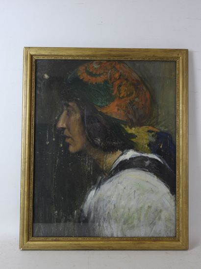Ecole FRANCAISE début XXeme siècle : Portrait...
