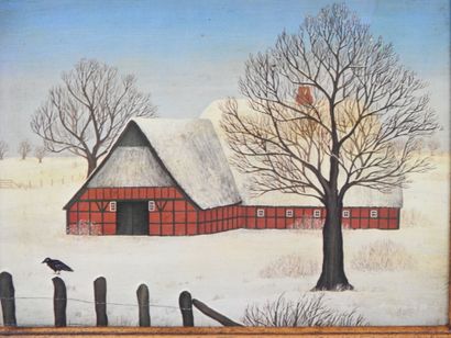 Helen CRILLO (XXe). Elégante. Huile sur papier...