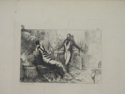 ELEVEN engravings after WATTEAU, FREDCH,...