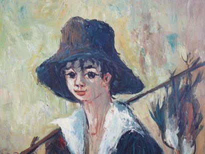 Jean ABADIE (1921-2010) : Jeune chasseur...
