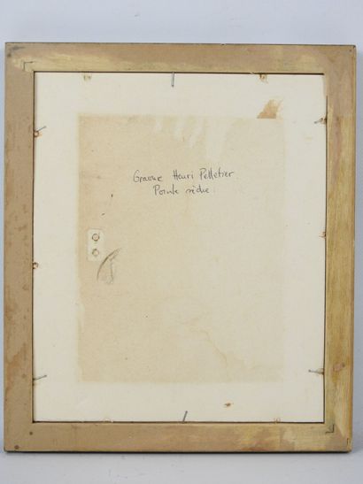 Henri PELLETIER (XIX-XXth). Portrait of a...
