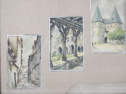 BARDAY (XXth). Le cloitre de Beauvais - Palais...