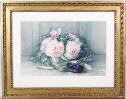 L. SALVAGNAC (XXth). Watercolor. Signed,...