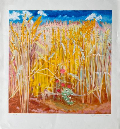 SHIZUKA MURAYAMA (1918-2013): Wheat Fields...