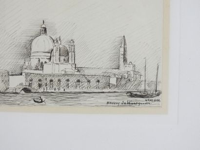 Henry DE WAROQUIER (1881-1970): View of Venice....
