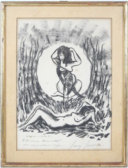 Jean LECORSE (XXe). Le rêve. Estampe. Épreuve...