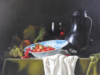 Jean GRIMAL (1942-1998) : Nature morte aux...