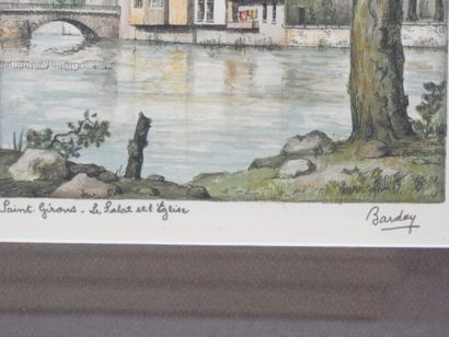 BARDAY (XXth). Chenonceaux - Senlis, the...