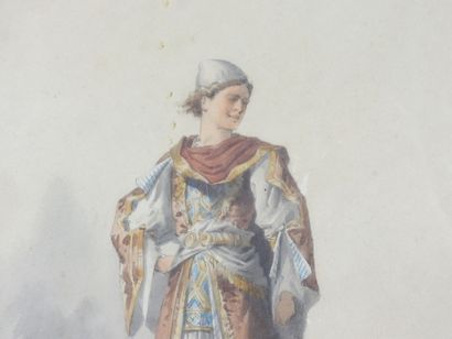 Eugène LACOSTE (1818-1908) : Jeune chevalier....