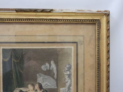 TWO COLOR ENGRAVINGS: Pigamlion. 57 x 45...