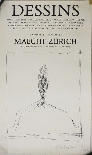 AFFICHE Galerie MAEGHT - Zurich. Exposition...