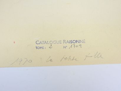 Roland CHANCO (1914-2017): La Petite Fille....