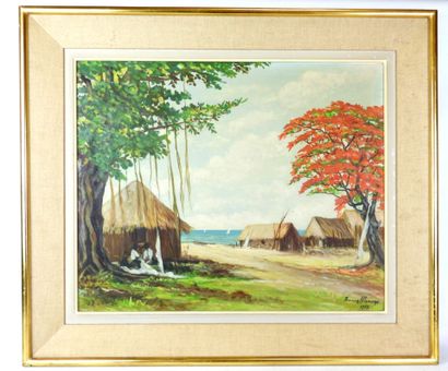 France ALLENUME (XXe) : Flamboyant - Ile...