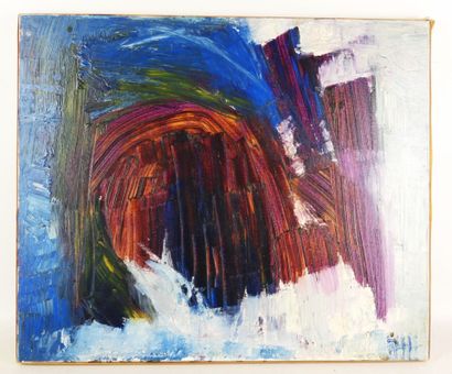 Jacques MARY (XXe) : Esprit. Huile sur toile....