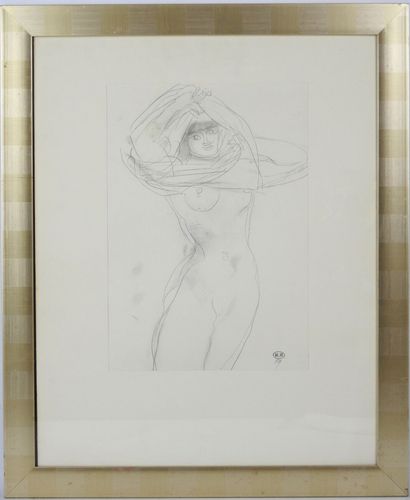 Auguste RODIN (1840-1917), after. Woman undressing....