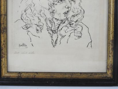 Henri PELLETIER (XIX-XXth). Portrait of a...