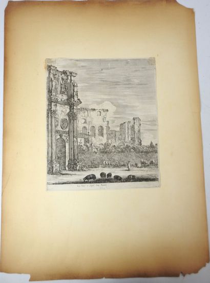 Adam PERELLE (1638-1695), d'après. Arc de...