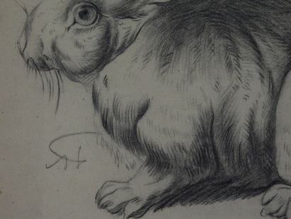 TROIS DESSINS au crayon graphite représentant...