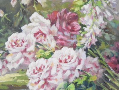 Louis LARTIGAU (Late XIX-XX). Bouquet of...