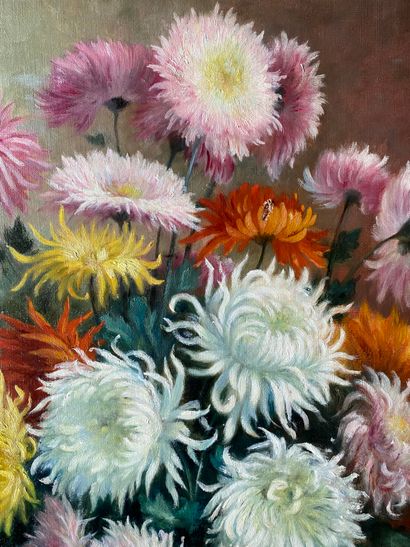 NARCISSE RABIER: Oil on canvas depicting...