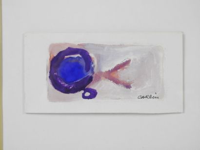 CARLIN (20th). Abstract composition. Lithograph...