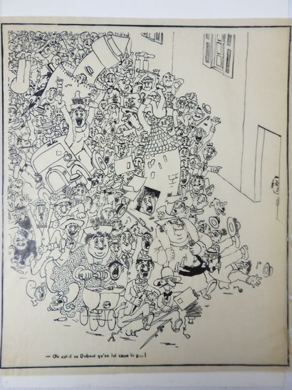 ALBUM comprenant environ 25 gravures, dessins...