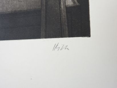 20th century school. Surrealist scenes. Engravings....