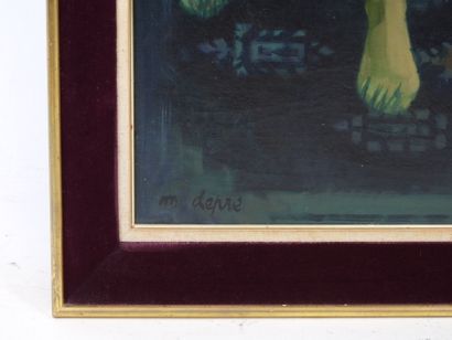 Marcel DEPRÉ (1919-1990) : Nu féminin. Huile...