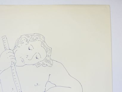 Roland CHANCO (1914-2017): Chasseur. Dessin...