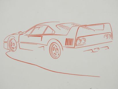Hideki YOSHIDA (1949-2019). Ferrari F40....
