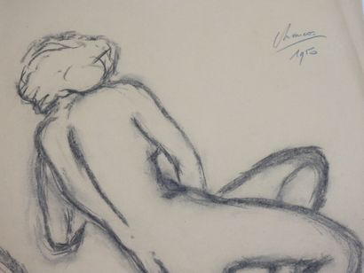 Roland CHANCO (1914-2017): Nu sur le Divan....