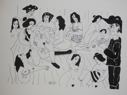 Roland CHANCO (1914-2017): Luxure. Dessin...