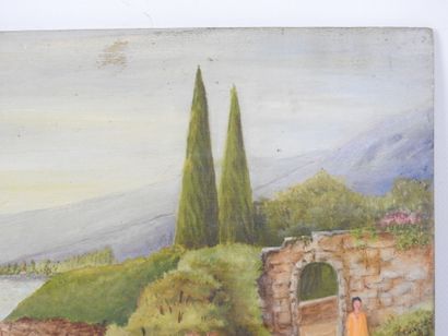 20th century FRENCH school. Landscape with...