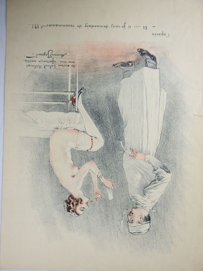 ALBUM comprenant environ 25 gravures, dessins...