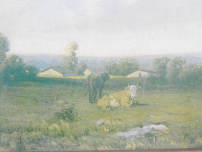 SCENE PASTORALE. Reproduction en couleur...