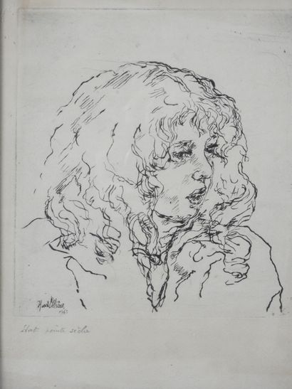 Henri PELLETIER (XIX-XXth). Portrait of a...