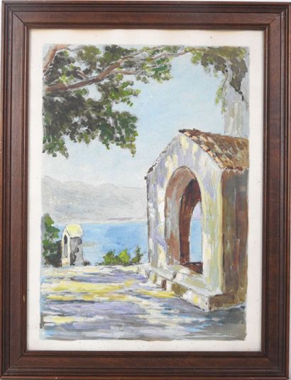 20th century FRENCH school. Cap d'Antibes....