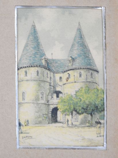 BARDAY (XXth). Le cloitre de Beauvais - Palais...