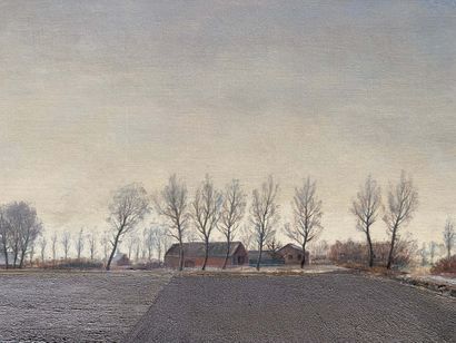 FRANS VAN DE WINKEL (1923-1987) : Huile sur...