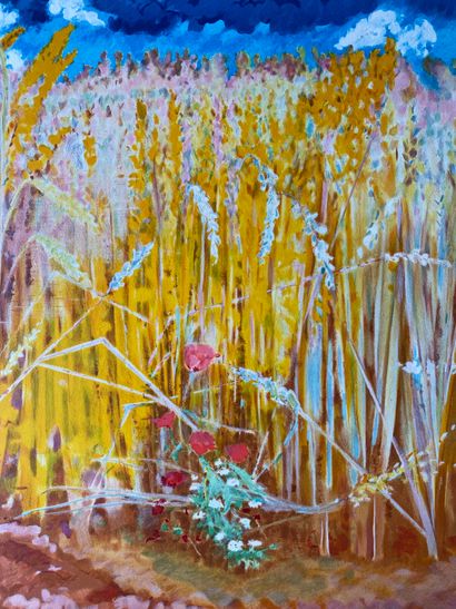 SHIZUKA MURAYAMA (1918-2013): Wheat Fields...