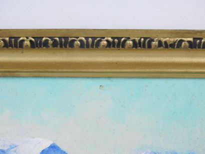 École du XXème siècle. Paysage de steppe...