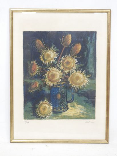 Horst Billstein (1939-1998): Sunflowers....